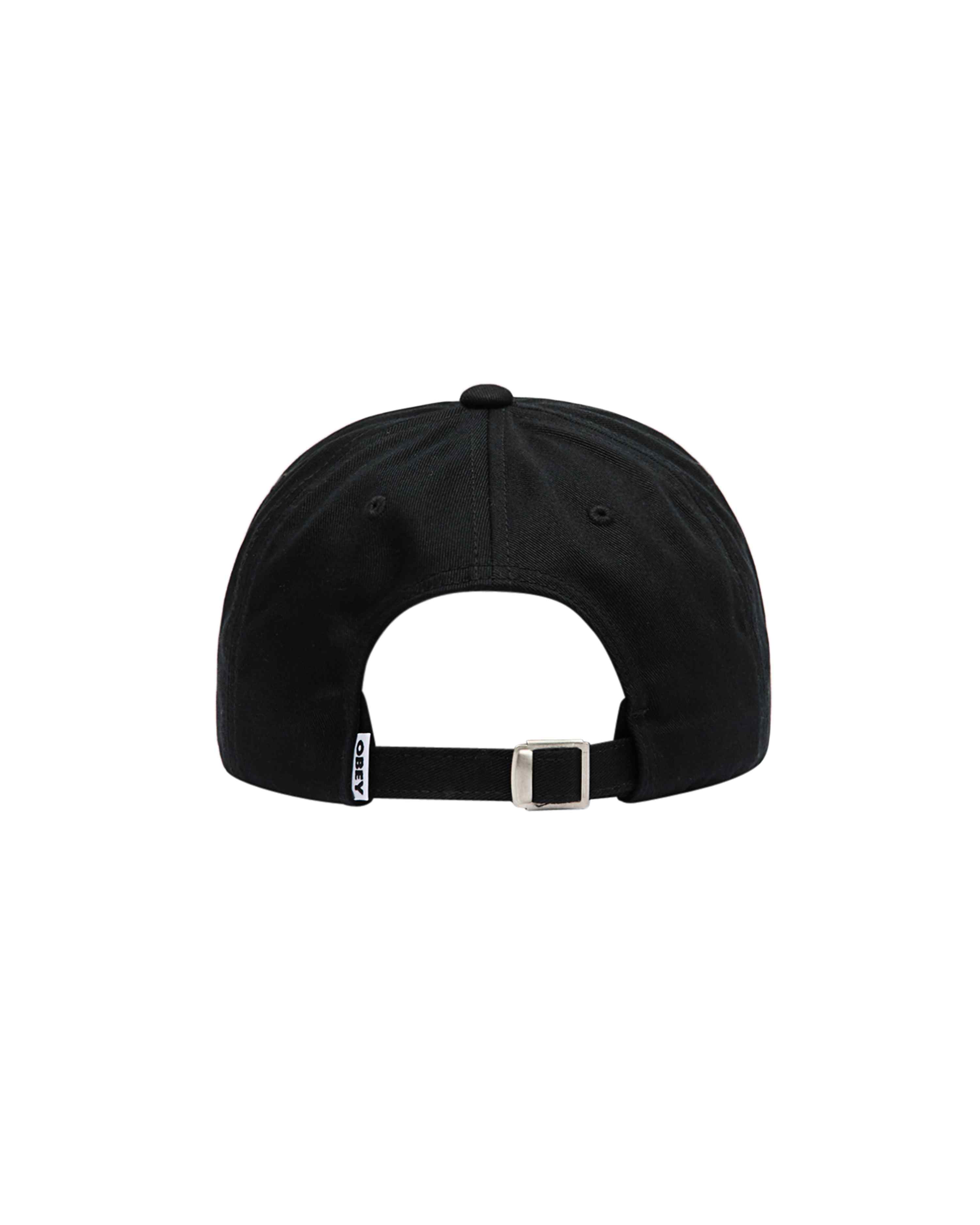 OBEY BOLD CURVE 6 PANEL STRAPBACK NOIR - Tôpette Skateboards & Lifestyle
